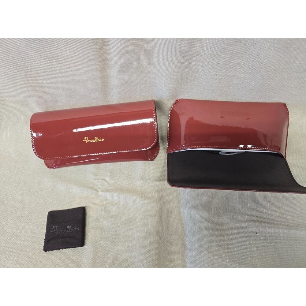 1 Case New Patent Leather Pomellato Case Sunglasses Eyeglasses Luxury Set